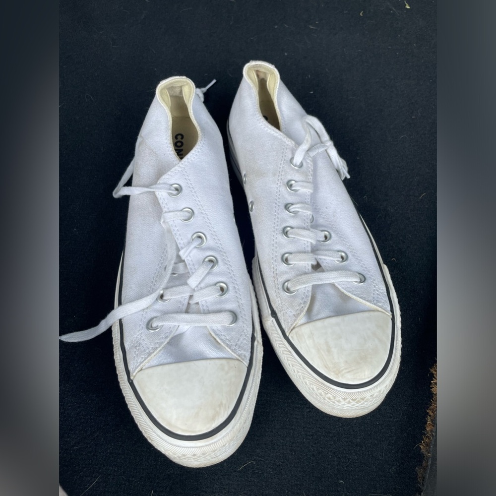 Platform white converse